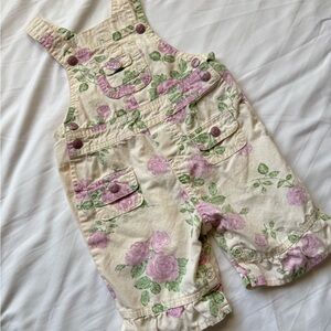 Guess Floral Baby Overalls